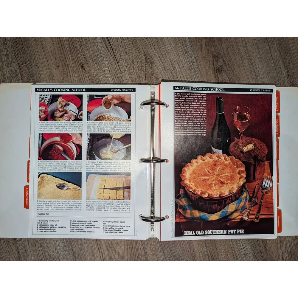 Vintage McCalls Cooking School StepbyStep Mistake-Proof Recipes 86 3 Ring Binder